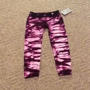 Fox tie die leggings